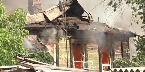 Пожар в двухэтажном доме на Некрасовской в Самаре унес жизнь человека