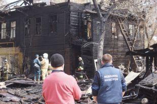 В историческом центре Самары произошел крупный пожар